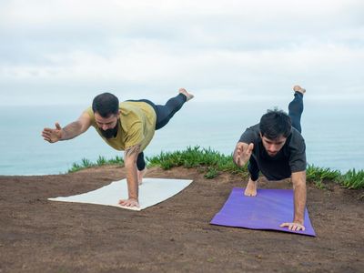 Dynamic movement capture during a yoga session.